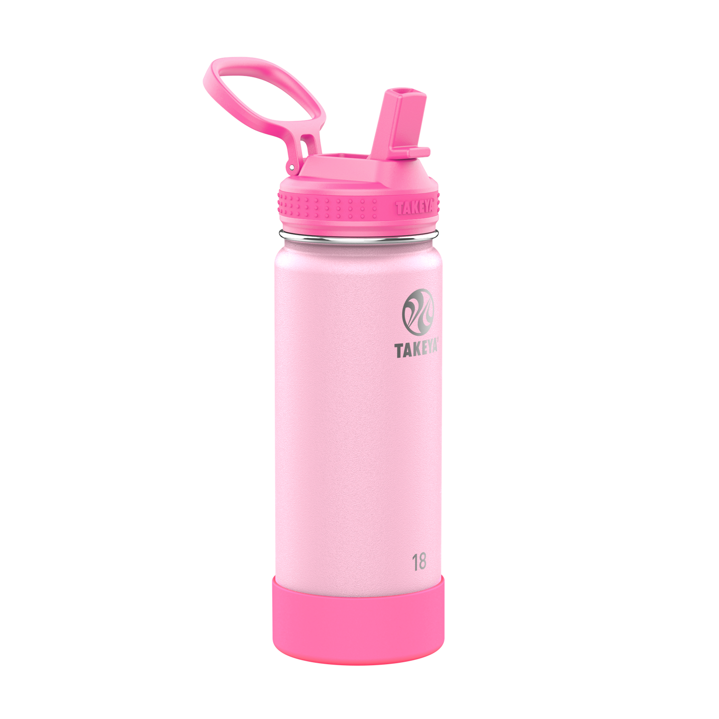 actives-kids-glow-in-the-dark-water-bottle-with-straw-lid-c5 51076-Actives-Kids-Straw-18-GID-SummerGlowPink-angle.png