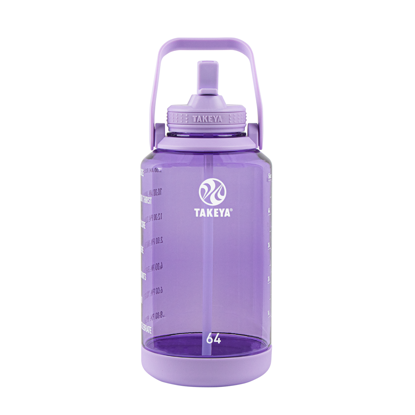 tritan-motivational-water-bottle-with-straw-lid-i1 54144-Tritan-Straw-Motivational-64-VivacityPurple-front.png